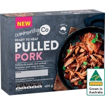 IGA Community co ready to heat pulled pork 400g offer