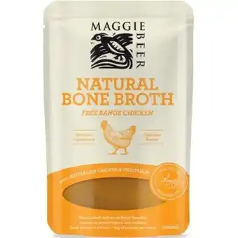 IGA Maggie beer chicken or beef natural bone broth 500ml offer