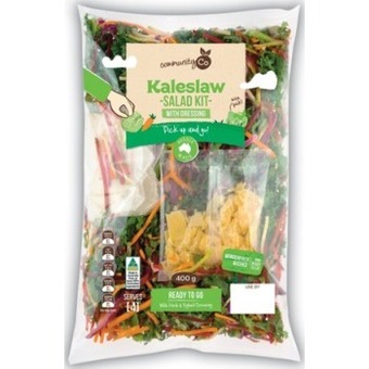 IGA Community co kaleslaw salad kit 400g offer