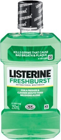 Listerine antibacterial mouthwash 250ml selected varieties