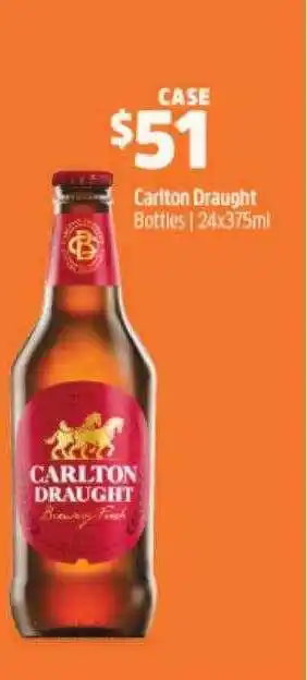 BWS Carlton draught offer