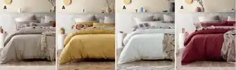ALDI French Linen Quilt Cover Set-King Size offer