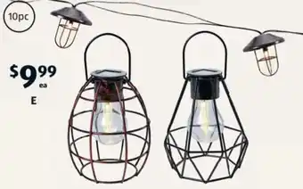 ALDI Solar String 10pc or Hanging Lights offer