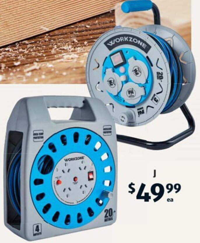 20m Cable Reel offer at ALDI