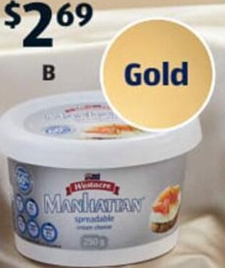 Westacre Manhattan Spreadable Cream Cheese 250g