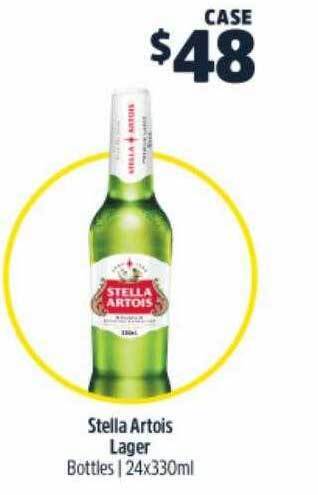 BWS Stella artois lager bottles offer
