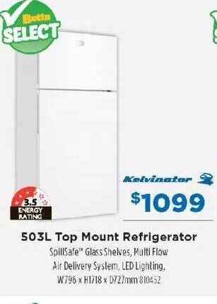 Betta 503l top mount refrigerator offer
