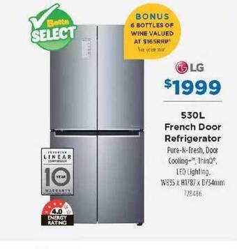 Betta 530l french door refrigerator lg offer