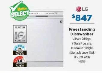 Betta Freestanding dishwasher lg offer