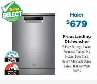 Betta Freestanding dishwasher haier offer