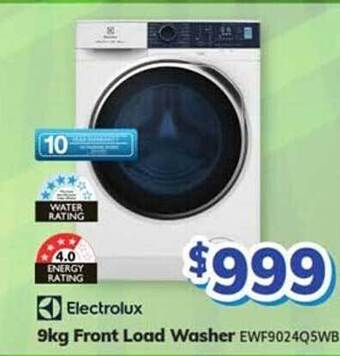 Bi-Rite Electrolux 9kg front load washer offer