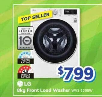 Bi-Rite Lg 8kg front load washer offer