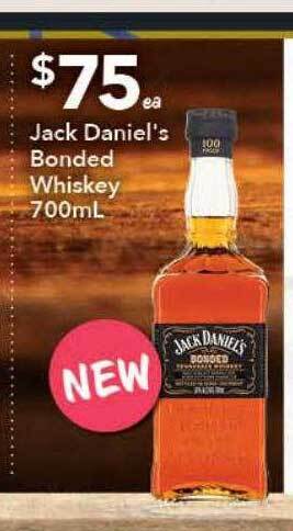 Jack daniel's bonded whiskey