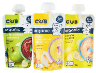 Coles CUB Organic Baby Food Pouches 120g offer