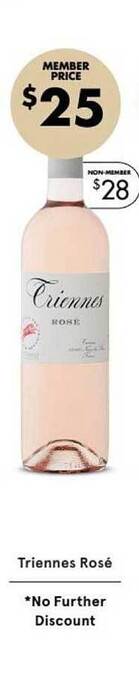 Vintage Cellars Triennes rosé offer