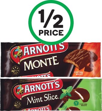 Woolworths Arnott’s chocolate coated biscuits 160-200g, arnott’s wagon wheels mini 190g pk 8 or arnott’s chocolate scotch finger biscuit offer