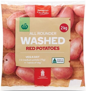 Woolworths Australian washed red potatoes 2 kg pack offer