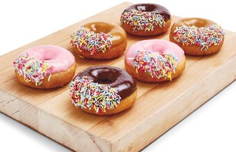 Woolworths Iced donuts pk 6* offer