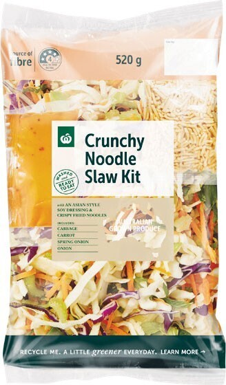 Woolworths Woolworths crunchy noodle slaw kit 520g offer