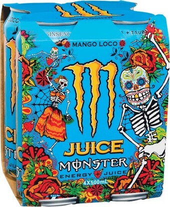 Woolworths Monster energy drink 4 x 500ml offer