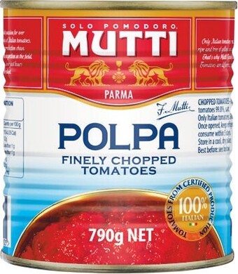 Woolworths Mutti polpa canned tomatoes 790g offer