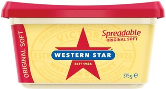 Woolworths Western star spreadable 375g offer