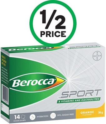 Woolworths Berocca sport powder sachets pk 14δ  offer