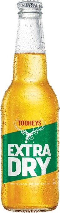 Woolworths Tooheys extra dry bottles 24x345ml offer