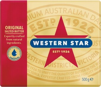Woolworths Western star butter 500g – from the fridge offer