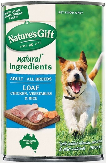Woolworths Nature’s gift wet dog food 700g offer
