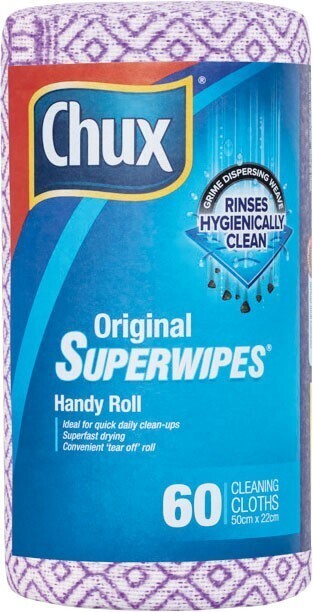 Woolworths Chux superwipes roll pk 60 offer