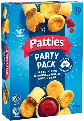 Coles Patties party pack 30 pieces 1.25kg offer