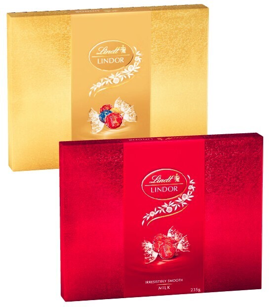 Lindt lindor chocolate gift box 235g offer at Coles