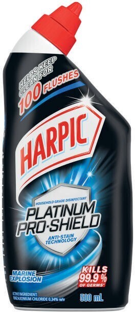 Harpic platinum pro shield toilet cleaner 500ml
