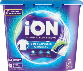 Coles Ion laundry capsules 36 pack offer