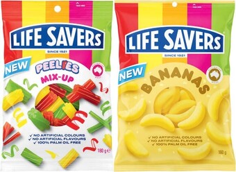 Coles Lifesavers candy bag 160g-220g offer