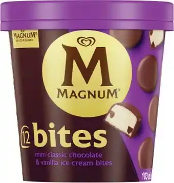 Coles Magnum bites ice cream 183ml offer