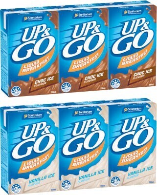 Coles Sanitarium up&go liquid breakfast 3x250ml offer