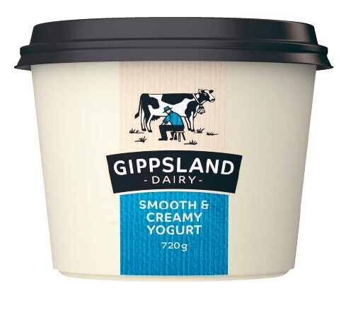 Coles Gippsland twist yogurt 720g offer