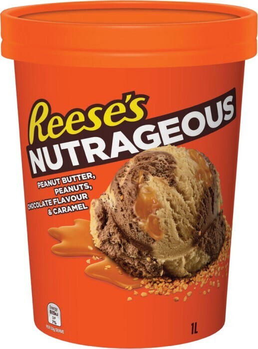 Hershey's or reese's ice cream 1 litre offer at Coles