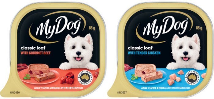 Coles My dog tray dog food 100g offer