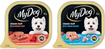 Coles My dog tray dog food 100g offer