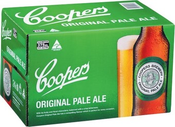 Coles Coopers original pale ale bottles 24x375ml offer
