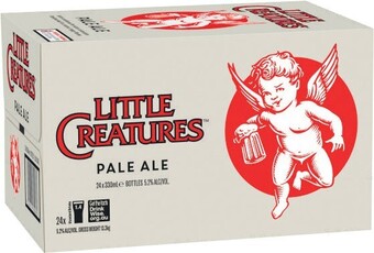 Coles Little creatures pale ale bottles 24x330ml offer