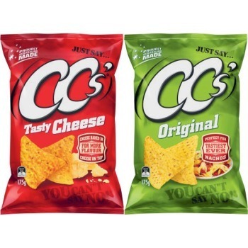Coles Cc's corn chips 175g or cornados 110g offer