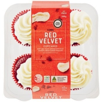 Coles Coles cupcakes 4 pack or 9 pack offer