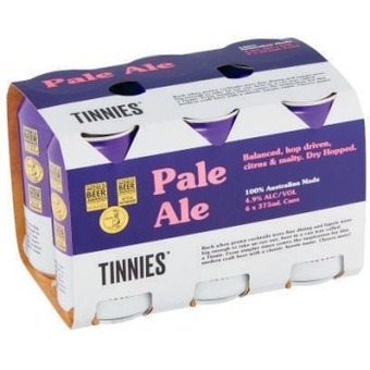 Coles Tinnies pale ale cans 6x375ml offer