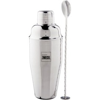 Coles Schott zwiesel stainless steel cocktail shaker & spoon set offer