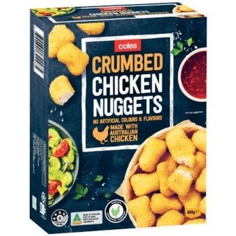 Coles Coles frozen chicken nuggets 400g offer