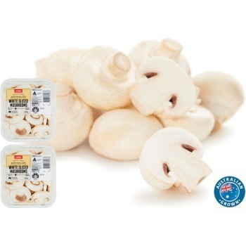 Coles Coles australian white cup or sliced mushrooms 200g pack offer